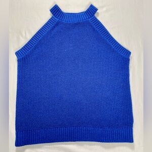 Old Navy Royal Blue Knit Top, Size Medium, Blue Sleeveless Sweater
